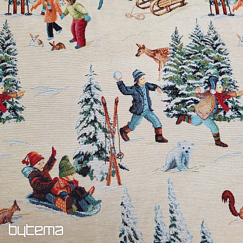 Tissu tapisserie SKIEURS