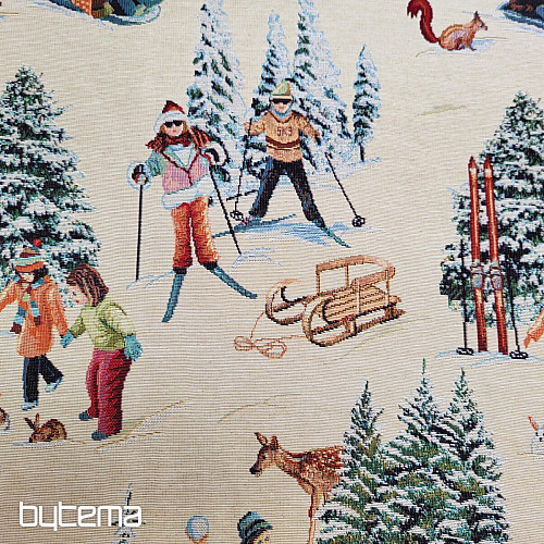 Tissu tapisserie SKIEURS