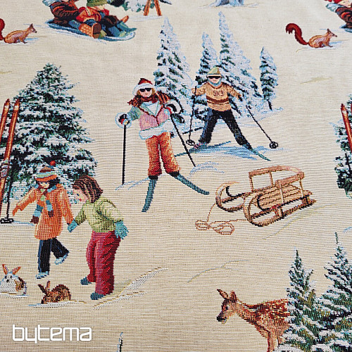 Tissu tapisserie SKIEURS