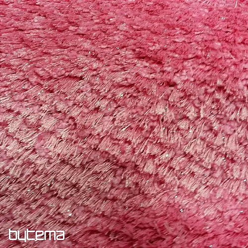 Tapis pièce rose SHAGGY AFRIGO brillant