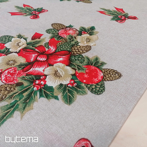 Tissu déco Noël CESMINA fleur