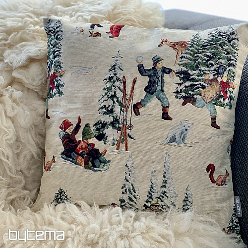 Housse de coussin SKIEURS