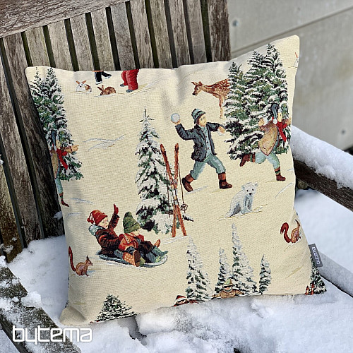 Housse de coussin SKIEURS