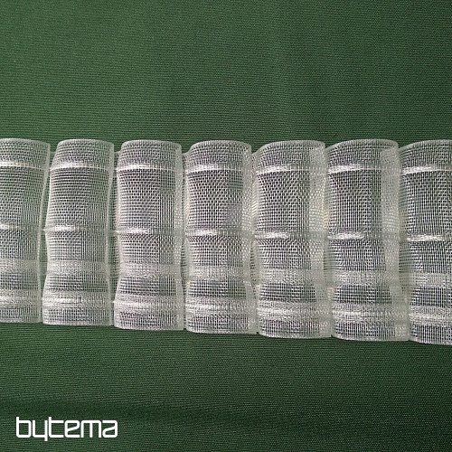 Ruban de rideau évasé 8 cm, 1:2