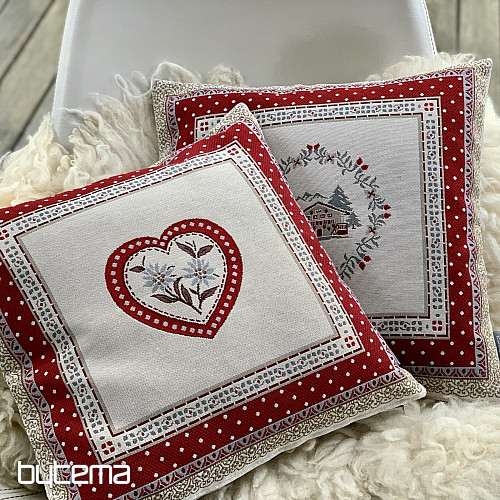 Housse de coussin tapisserie ALPES TYROLIENNES 2