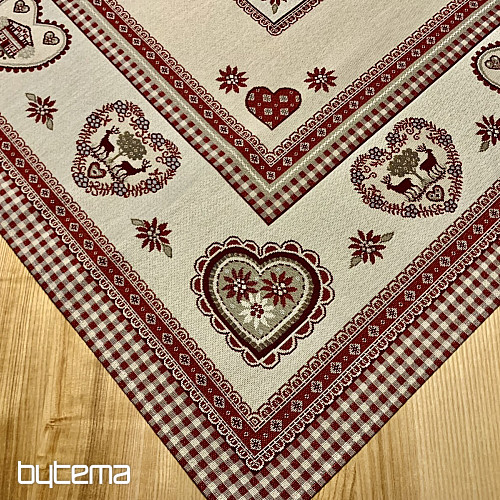 Nappe et châle tapisserie ALPES TYROLIENNES