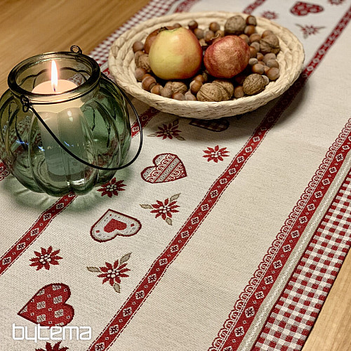 Nappe et châle tapisserie ALPES TYROLIENNES