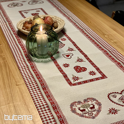 Nappe et châle tapisserie ALPES TYROLIENNES