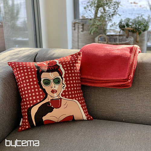 Housse de coussin tapisserie COMICS WOMAN I