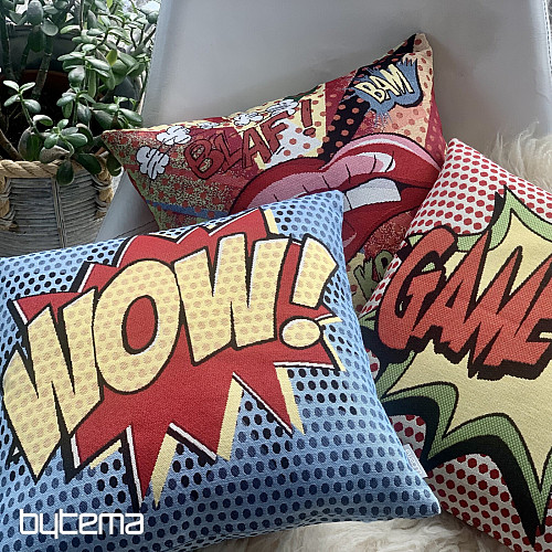 Housse de coussin tapisserie COMICS LIPS