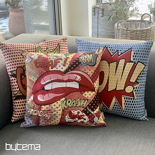 Housse de coussin tapisserie COMICS LIPS