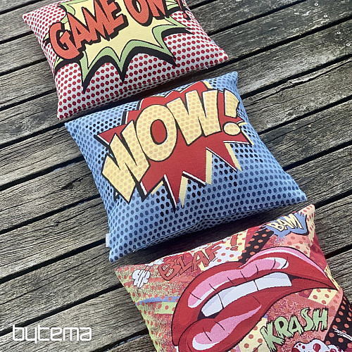 Housse de coussin tapisserie COMICS LIPS