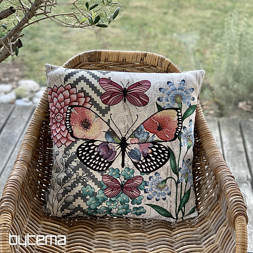 Housse de coussin tapisserie FEEL BUTTERFLY 1
