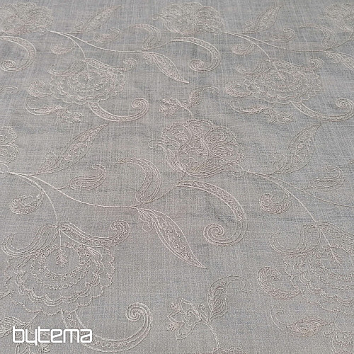 Tissu décoratif brodé AGENDA