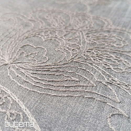 Tissu décoratif brodé AGENDA