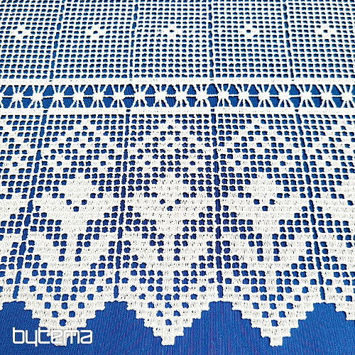 Rideau vitrail au crochet Gerster 11291 blanc