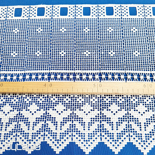 Rideau vitrail au crochet Gerster 11291 blanc