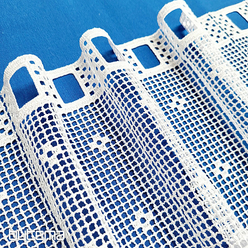 Rideau vitrail au crochet Gerster 11291 blanc