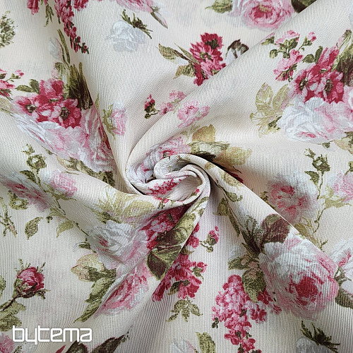 Tissu décoratif ROSE ELIANA petit
