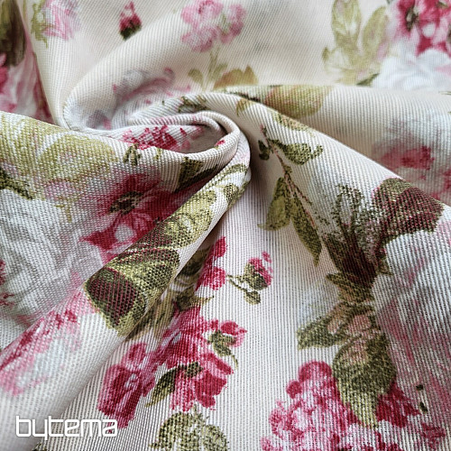Tissu décoratif ROSE ELIANA petit