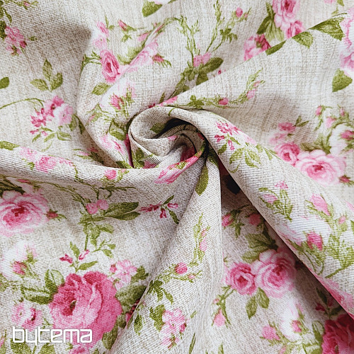 Tissu décoratif ROSE EVA coupé