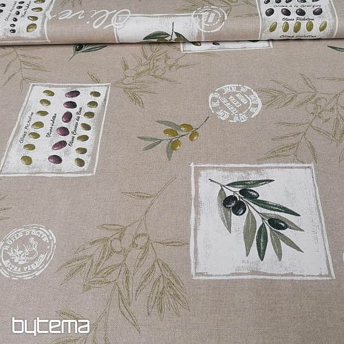 Tissu décoratif OLIVE FRANÇAISE