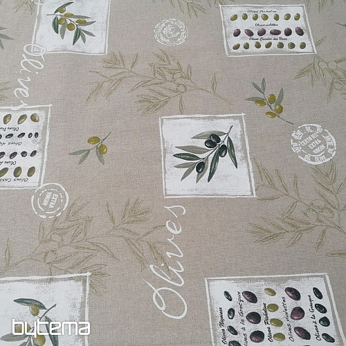 Tissu décoratif OLIVE FRANÇAISE