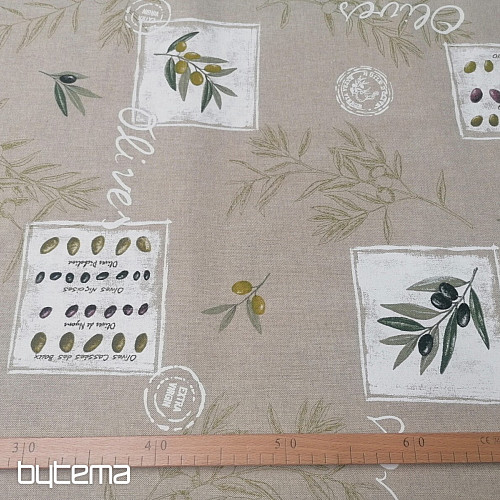Tissu décoratif OLIVE FRANÇAISE