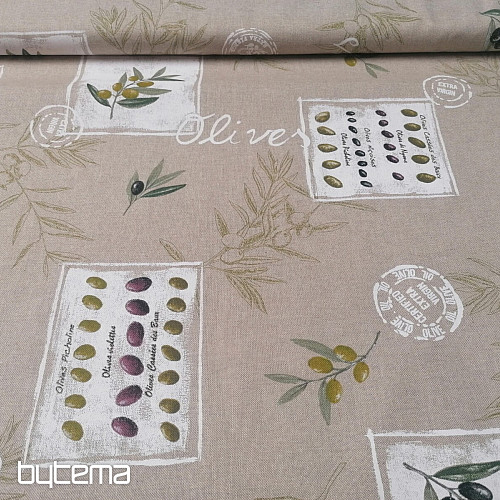 Tissu décoratif OLIVE FRANÇAISE