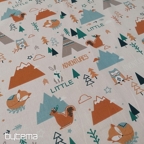 Tissu coton PETITES AVENTURES