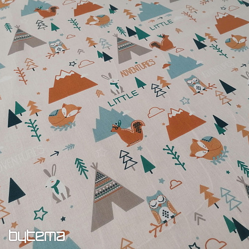 Tissu coton PETITES AVENTURES