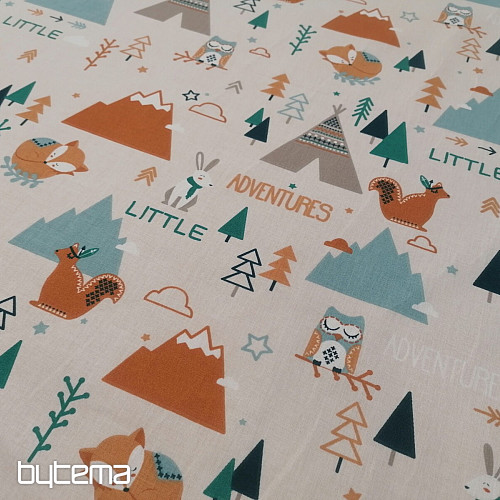 Tissu coton PETITES AVENTURES