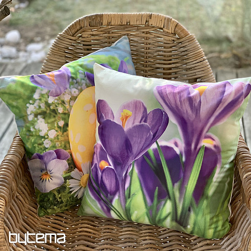 Housse de coussin déco CROCUSES