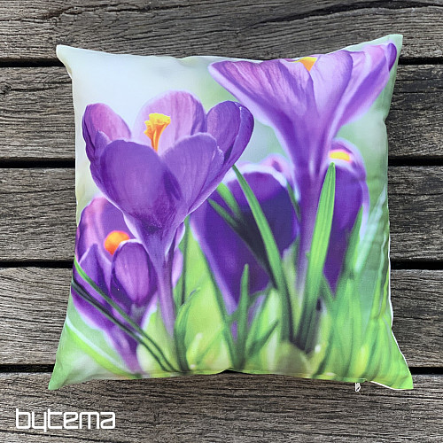 Housse de coussin déco CROCUSES
