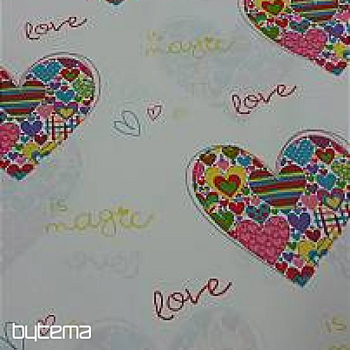 Tissu décoratif LOVE