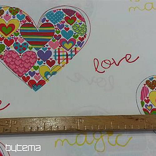 Tissu décoratif LOVE