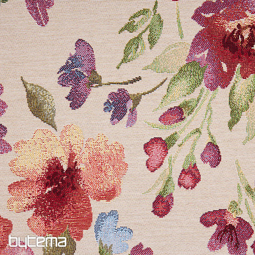 Tissu pour tapisserie FLEURS PASTEL