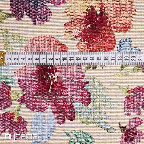 Tissu pour tapisserie FLEURS PASTEL