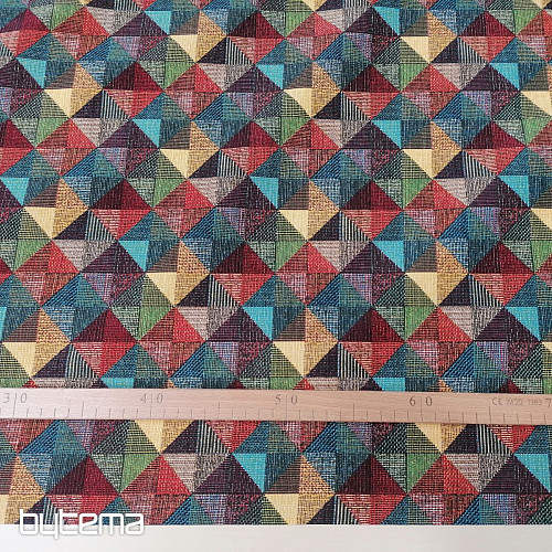 Tissu décoratif RUBIK MULTICOLORE