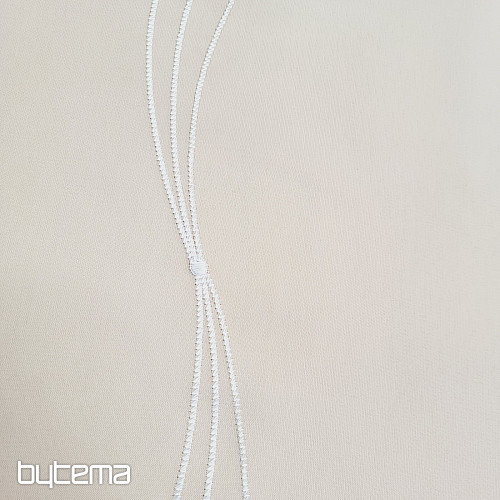Rideau de luxe brodé blanc GERSTER 556/0001 blanc