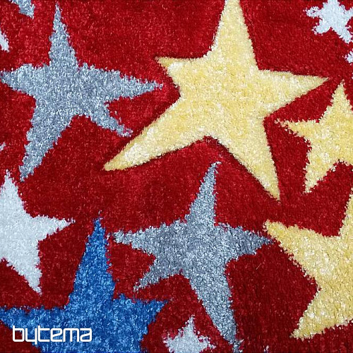 Tapis enfant ÉTOILES rouge ! Dernières pièces !