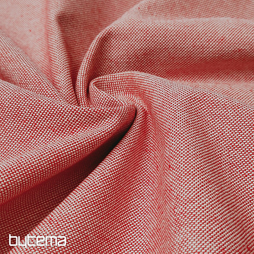 Tissu déco PASTEL rouge 64