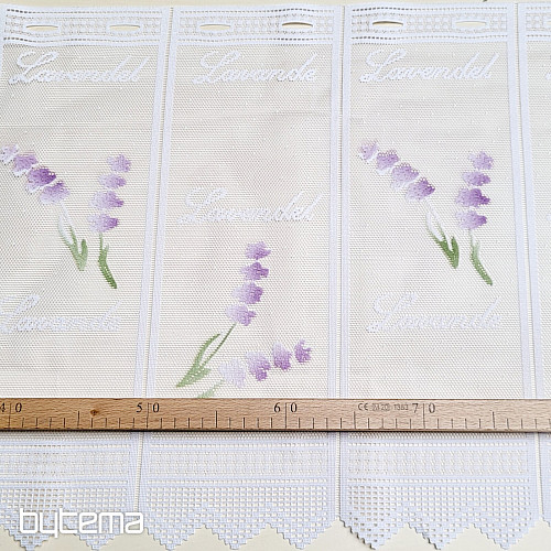 Rideau jacquard moderne pour vitrail LAVANDE NEUF