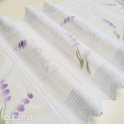 Rideau jacquard moderne pour vitrail LAVANDE NEUF