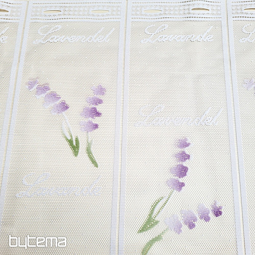 Rideau jacquard moderne pour vitrail LAVANDE NEUF