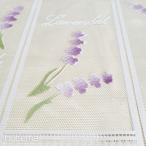 Rideau jacquard moderne pour vitrail LAVANDE NEUF