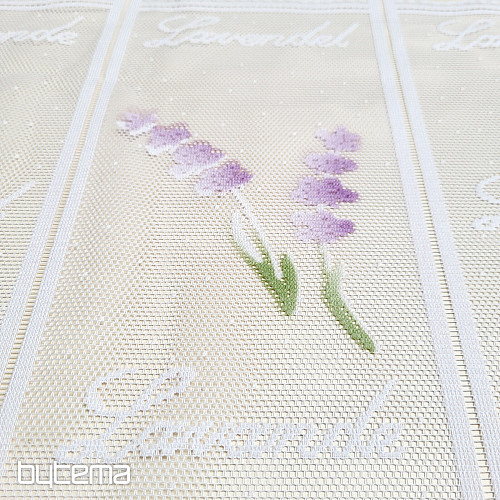Rideau jacquard moderne pour vitrail LAVANDE NEUF