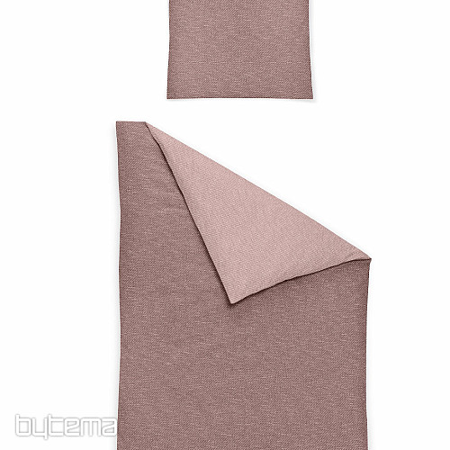 Literie luxe en flanelle IRISETTE Koala 60 vieux rose