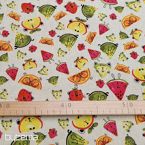 Tissu décoratif FRUIT impression numérique