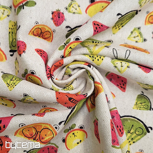 Tissu décoratif FRUIT impression numérique